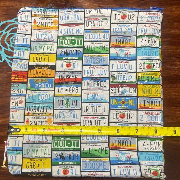 Colorful License Plate Print small bag - Picture 5 of 5